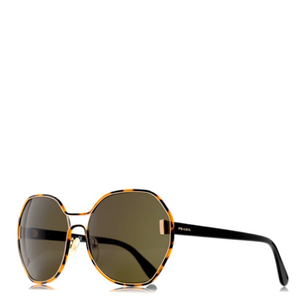 NIB Authentic Prada Oversized Octagonal Tortoise Sunglasses